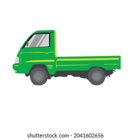 simple vector design of pickup truck