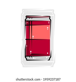 simple vector design of red sans art with white background