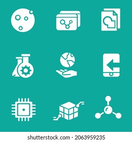 simple vector design a set of icons