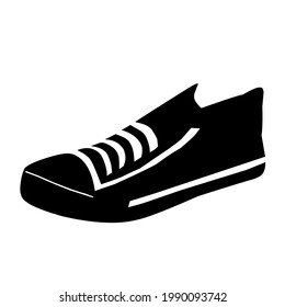 Simple vector design of a sneaker model suitable for logo and background designs