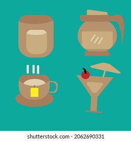 simple vector design of a soft drink