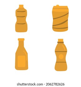 simple vector design of a soft drink