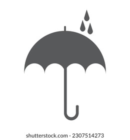 Simple vector design symbol Keep away from moisture for Re-Edit