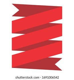 Simple Vector Design of a Tape in Red