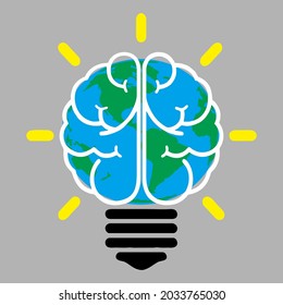 
diseño simple vectorial, mente abierta temática, inspiración y nuevas ideas