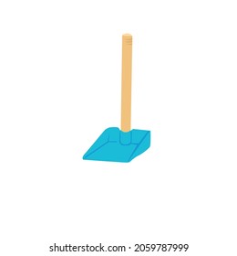 simple vector design of a tool for cleaning the floor
