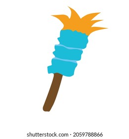 simple vector design of a tool for cleaning the table or cleaning the table