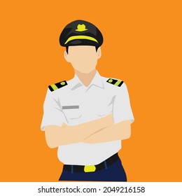 simple vector design of a train driver