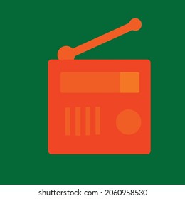 simple vector design of tv a small radio