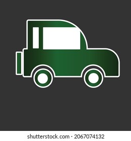 diseño simple de vector de un icono de vehículo