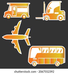 einfaches Vektordesign eines Fahrzeugsymbol