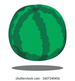 Simple Vector Design of Watermelon in Green
