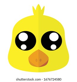 Simple Vector Design of Yellow Head Chisks