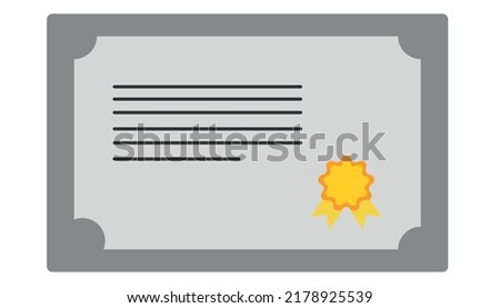 simple vector diploma symbol design.