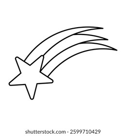 Simple vector doodle clip art of a star.