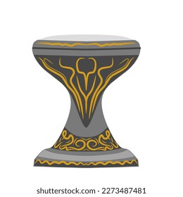 Simple vector doumbek darbuka illustration