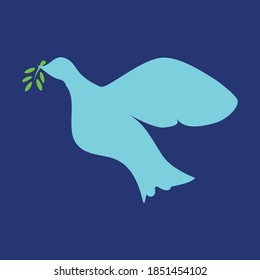 simple vector dove of peace illustration 