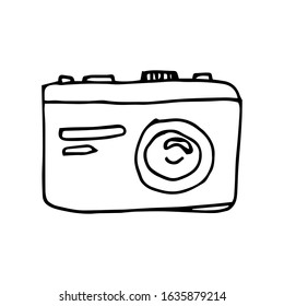 Simple Vector Drawing Camera Traced Sketch Stock Vector (Royalty Free ...