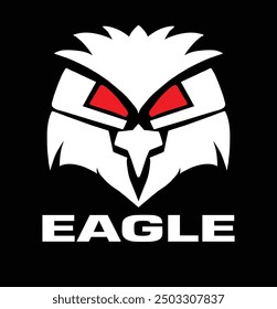simple vector eagle head logo