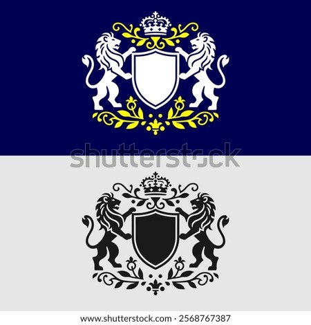 simple vector family Crest logo made from adobe illustrator