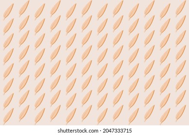 Simple vector feathers with shadow on soft color abstract pattern background