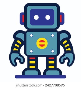 Simple vector file robot icon or graphic design asset