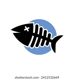 Simple vector fish illustration t-shirt design