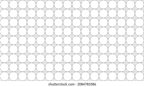 Simple vector flat design of circle and square. Full HD size.