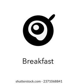 Simple vector flat icons of food, pizza icon, soup icon, cupcake icon, breakfast icon. Logo for a restaurant