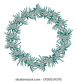 Marco decorativo floral vectorial simple