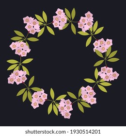 Simple vector floral decorative frame