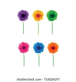 simple vector flower shape
