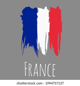 bandera nacional simple vectorial francesa