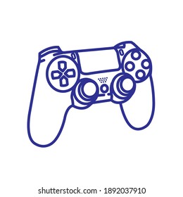 Simple vector Game pad or controller console icon