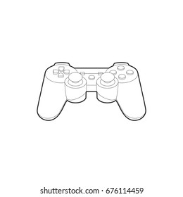 Simple vector gamepad icon for websites, web design, mobile app.