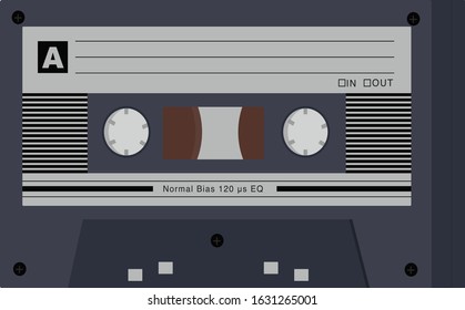 Simple vector of an generic audio tape.