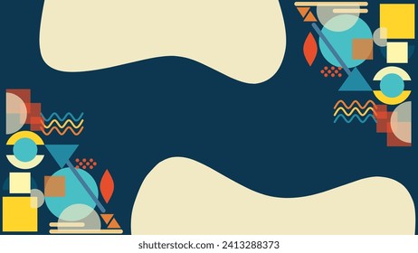 Simple vector geometric Abstract background 