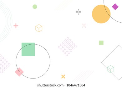 Simple vector geometric background, abstract pastel color combination, for background cover etc.vector illustration eps10
