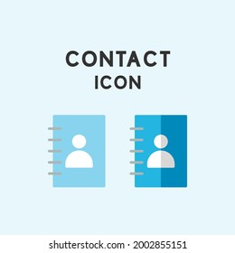 Simple vector graphic illustration of contact icon. Great for posters, banners, flyers, flyers, business, feeds, webinar posters, and business.
