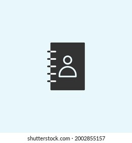 Simple vector graphic illustration of contact icon. Great for posters, banners, flyers, flyers, business, feeds, webinar posters, and business.