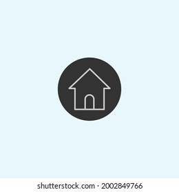 Simple vector graphic illustration of home icon. Great for posters, banners, flyers, flyers, business, feeds, webinar posters, and business.
