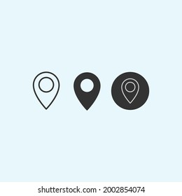 Einfache Vektorgrafik von Position, Adresse und Kartensymbol. Ideal für Poster, Banner, Flyer, Flyer, Business, Feeds, Webinar-Poster und Business.
