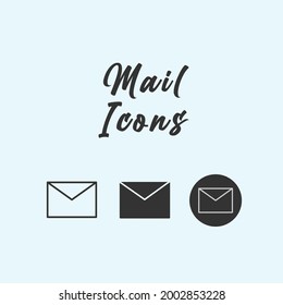 Simple vector graphic illustration of mail or e-mail icon. Great for posters, banners, flyers, flyers, business, feeds, webinar posters, and business.