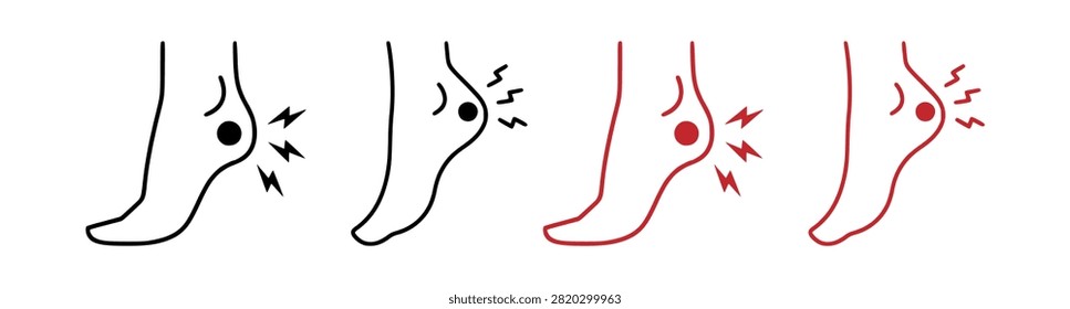 Simple vector graphics depicting cranial discomfort and throbbing sensations. Ideal for medical infographics or wellness campaigns.