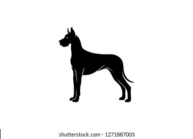 Simple Vector of Great Dane Dog