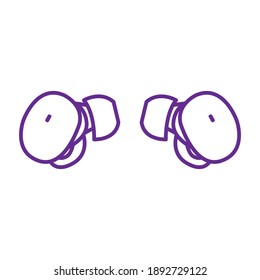 Simple Vector Headphone earphone icon design