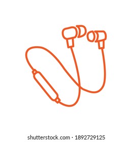 Simple Vector Headphone earphone icon design