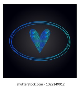 Simple vector heart icon