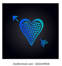 Simple vector heart icon