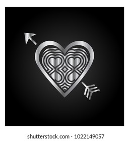 Simple vector heart icon